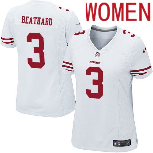 Women San Francisco 49ers 3 C. J. Beathard Nike White Team Color Game NFL Jersey